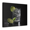 Vodka Tonic with Lime on Canvas Gallery Wraps