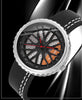 Car Tire Dial Leather Strap Men's Watch