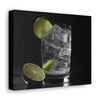 Vodka Tonic with Lime on Canvas Gallery Wraps