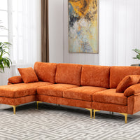 Coolmoor Orange Sectional  Sofa