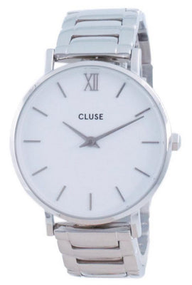 Cluse Minuit 3-link White Dial Stainless Steel Quartz Cw0101203026 Women's Watch