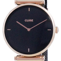 Cluse Triomphe Black Dial Two Tone Stainless Steel Quartz Cw0101208005 Women's Watch
