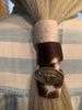 Cowhide with Longhorn Concho Hair Wrap Tie, by Hair Tie Rebel