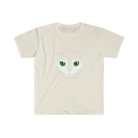 Cat Face in Paisley Unisex Soft Style T-Shirt
