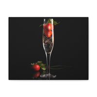 Champagne and Strawberries on Canvas Gallery Wraps