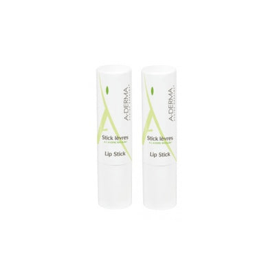 Lip Balm by A-Derma Lot of 2 sticks of 4g, French