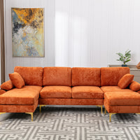 Coolmoor Orange Sectional  Sofa