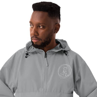 Embroidered Champion Packable Jacket with Circle of Life Wording