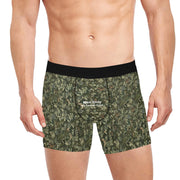 Men Only Boxer Briefs with Camo Leaves Print