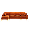 Coolmoor Orange Sectional  Sofa