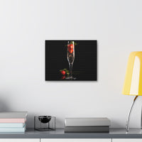 Champagne and Strawberries on Canvas Gallery Wraps