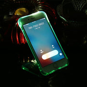 LED Flash Transparent TPU iPhone Case