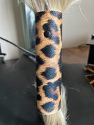 Leopard Print Vegan Hair Wrap Tie 6 inches long