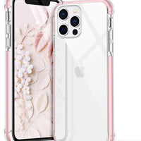 iPhone 12 Pro Max Clear Back Cover Shockproof Bumper Case, 5 Colors