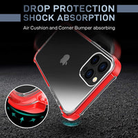 iPhone 12 Pro Max Clear Back Cover Shockproof Bumper Case, 5 Colors