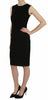 Black Laced Top Bodycon Sheath STAFF Dress