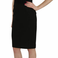 Black Laced Top Bodycon Sheath STAFF Dress