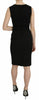 Black Laced Top Bodycon Sheath STAFF Dress