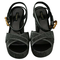 Gray Heart Heels Sandals Platform Shoes