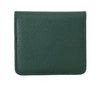 Green Dauphine Leather Condom Pocket Case Holder