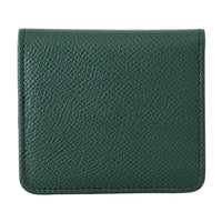 Green Dauphine Leather Condom Pocket Case Holder
