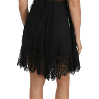 Black Silk Lace Dress Chemise Lingerie