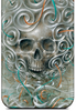 Skull in Vague Abstract iPhone Silicone Case