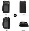 Studded Cell Phone Vegan Leather Wallet Crossbody Bag