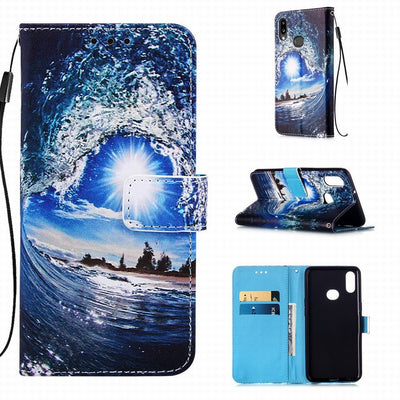 Surf Wave TPU Leather iPhone Wallet Case