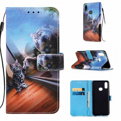 Tiger and Kitten TPU Leather iPhone Wallet Case
