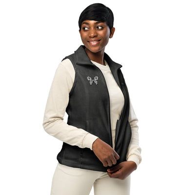 Columbia Women’s Fleece Vest with Embroidered Butterfly