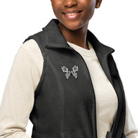 Columbia Women’s Fleece Vest with Embroidered Butterfly