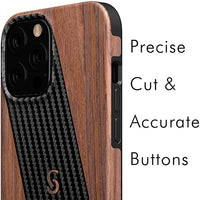 iPhone 12 Pro Max Wood with Carbon Fiber Case, MagSafe, Qi